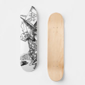 Skateboard Le chapelier fou (Recto)