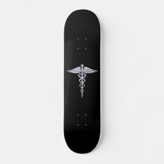 Skateboard Le chrome aiment le symbole Médicale de caducée (Recto)