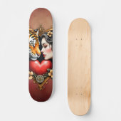 Skateboard Le coeur du désert caché, (Recto)