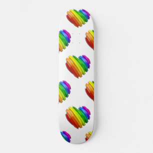 Skateboard Le cœur sculptural tridimensionnel de SlipperyJoe