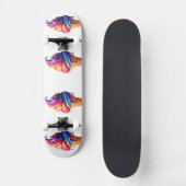 Skateboard Le cône de glace classique vibrant de SlipperyJoe' (Recto)