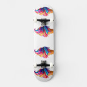 Skateboard Le cône de glace classique vibrant de SlipperyJoe' (Recto)