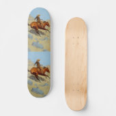 Skateboard Le Cowboy de Frederic Remington (1902) (Recto)