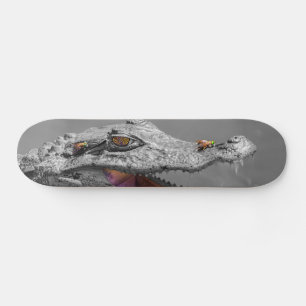 Skateboard Le crocodile souriant et les mouches