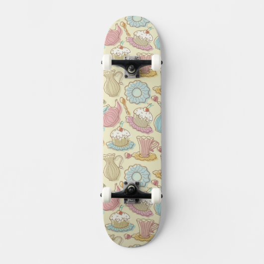 Skateboard Le dessin de main bombe des silhouettes (Recto)