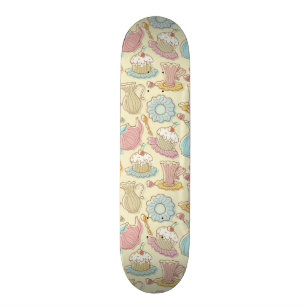 Skateboard Le dessin de main bombe des silhouettes