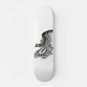 Skateboard Le dragon chinois à la toiture de tatouage
