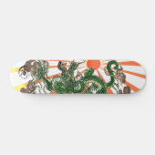 Skateboard Le dragon et le soleil levant (Horz)