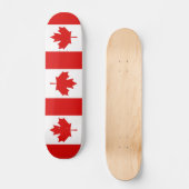 Skateboard Le drapeau de la Feuille d'érable du Canada (Recto)