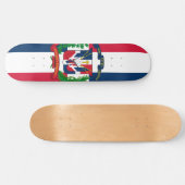 Skateboard Le drapeau de la République Dominicaine (Horz)