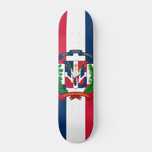 Skateboard Le drapeau de la République Dominicaine (Recto)
