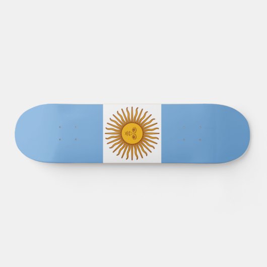 Skateboard Le drapeau de l'Argentine (Horz)