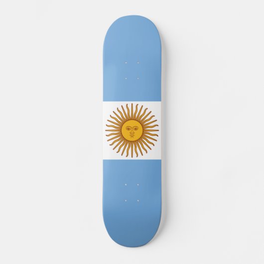 Skateboard Le drapeau de l'Argentine (Recto)