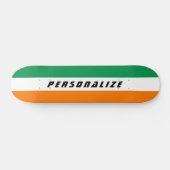 Skateboard Le drapeau irlandais conçoivent la plate-forme en (Horz)