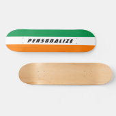Skateboard Le drapeau irlandais conçoivent la plate-forme en (Horz)