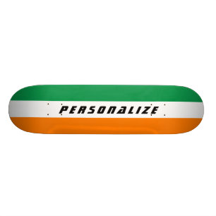 Skateboard Le drapeau irlandais conçoivent la plate-forme en