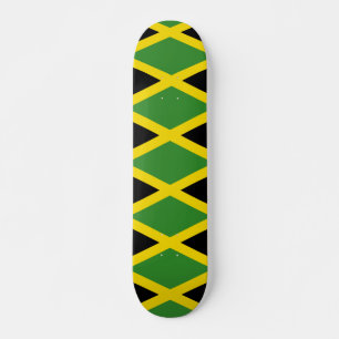 Skateboard Le drapeau jamaïcain Jamaïque colore le motif