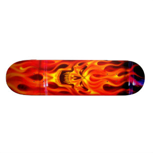 Skateboard Le feu de crâne - plate-forme de patin