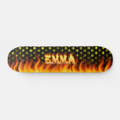Skateboard Le feu de planche à roulettes d'Emma et conception (Horz)