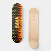 Skateboard Le feu de planche à roulettes d'Emma et conception (Recto)