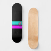 Skateboard Le Flamant rose rose (Recto)