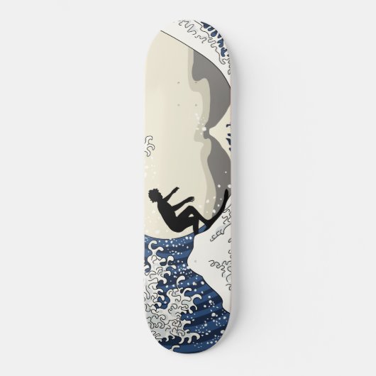 Skateboard Le grand surfer de Kanagawa (Recto)