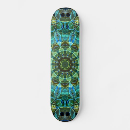 Skateboard Le hibou observe le kaléidoscope (Recto)