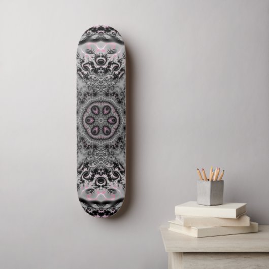 Skateboard Le Jardin Fractal Argenté (Art mural)