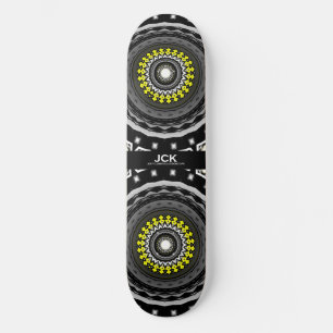 Skateboard Le kaléidoscope du premier volume, art neuf