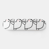 Skateboard Le lapin blanc (Horz)