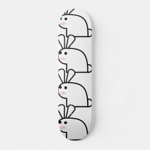 Skateboard Le lapin blanc