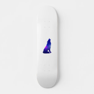 Skateboard Le loup spatial hurle - Choisir la couleur arrière