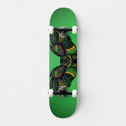 Skateboard Le majestic Emerald Owl (Recto)