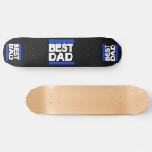 Skateboard Le meilleur bleu de papa (Horz)