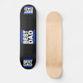 Skateboard Le meilleur bleu de papa (Recto)