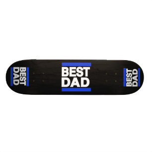 Skateboard Le meilleur bleu de papa