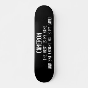 Skateboard Le Mieux Est Mon Nom Personnalisé Grunge