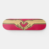 Skateboard Le mouvement "Hearthands " d'amour (Horz)