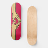 Skateboard Le mouvement "Hearthands " d'amour (Recto)