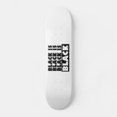 Skateboard Le noir est noir (Recto)