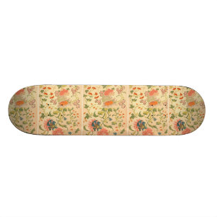 Skateboard Le pays des merveilles coloré de fleurs