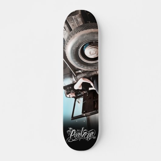 Skateboard Le Pixeleye - hot rod II d'III (Devant)
