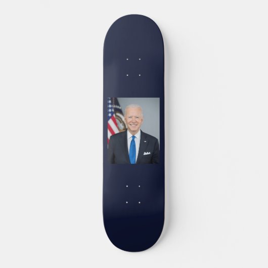Skateboard Le président Joe Biden Portrait de la Maison Blanc (Recto)