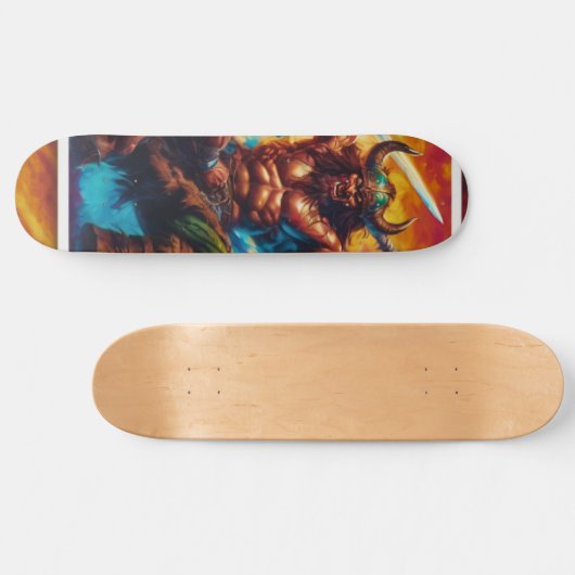 Skateboard Le roi barbare combat (Horz)