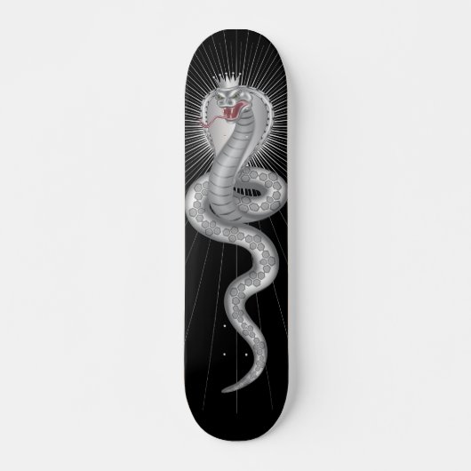Skateboard Le Roi cobra - noir (Devant)