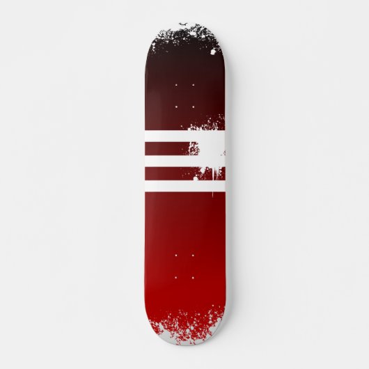 Skateboard le rouge se fanent pour noircir (Devant)