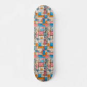 Skateboard Le rythme de Mondrian (Devant)