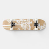 Skateboard Le souhait en bois d'arrière - plan fleurit le (Horz)