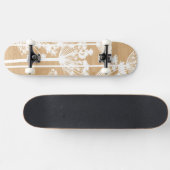Skateboard Le souhait en bois d'arrière - plan fleurit le (Horz)