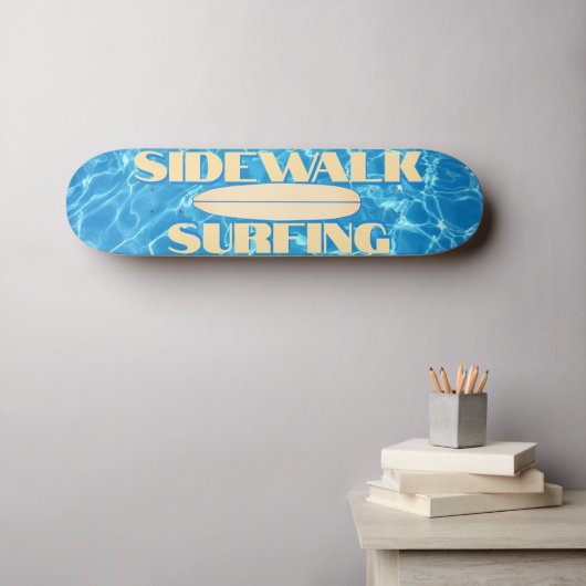 Skateboard Le surf sur le trottoir (Art mural (Horz))
